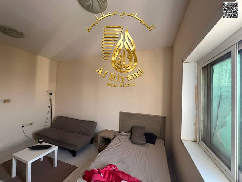 Spacious studio apartment for annual rent, unfurnished, in Al Rashidiya ...