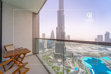 2 Bedroom Apartment for Rent in Downtown Dubai, Dubai - Burj Khalifa and Fountain View | Furnished