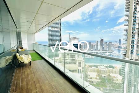 3 Bedroom Apartment for Rent in Dubai Marina, Dubai - 01 Layout Sea View | Vacant | Furnished