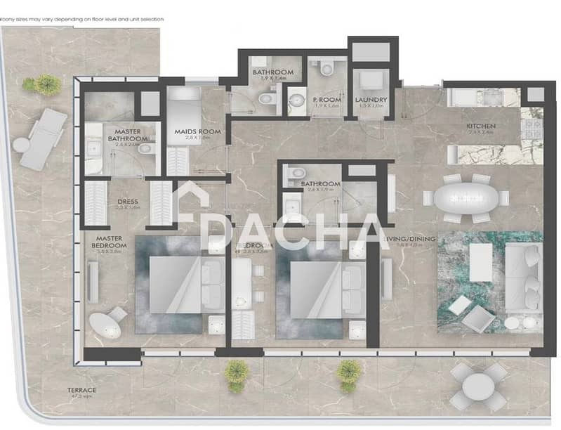 EXCLUSIVE I LUXURY CORNER 2+ MAID I POOL & PARK - Image 19