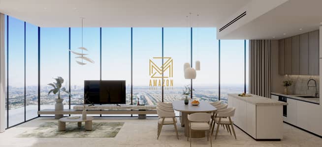 Appartement de 1 chambre à à vendre à Jumeirah Village Triangle (JVT), Dubai - 3BHK-Living Area - View 2. jpg