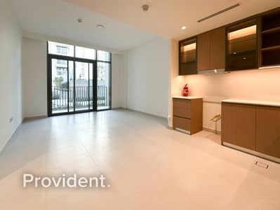 1 Bedroom Apartment for Rent in Dubai Creek Harbour, Dubai - Ground Floor | Unfurnished | Pool View