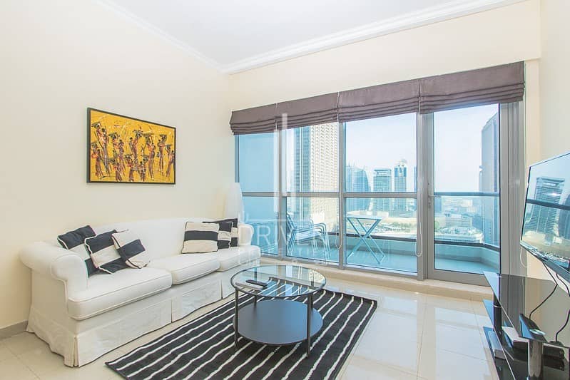 Furnished 1 Bedroom Apt with Marina View