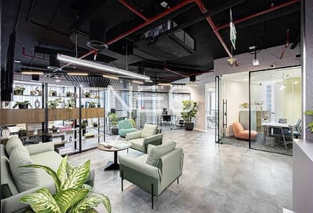Office for Rent in Business Bay, Dubai - Corner Office | Close to Metro | Partially Furnished