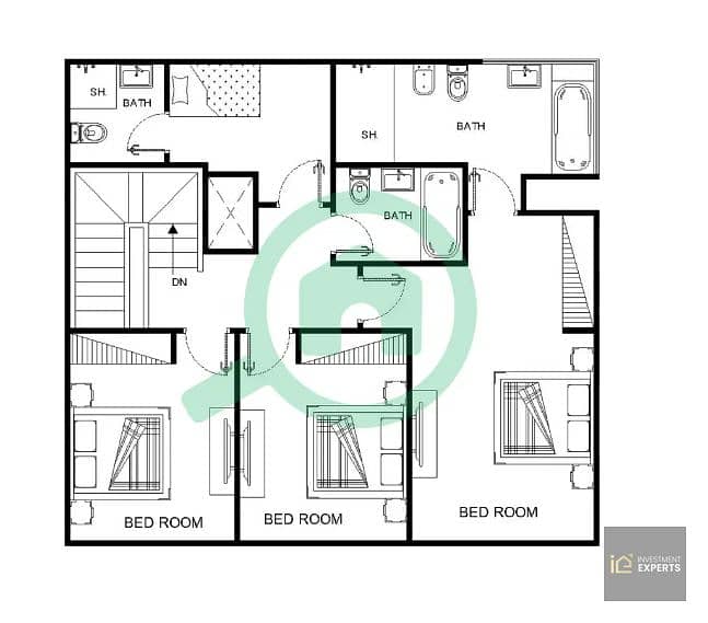 4 DUPLEX FLOR PLAN 2ND FLOOR. PNG