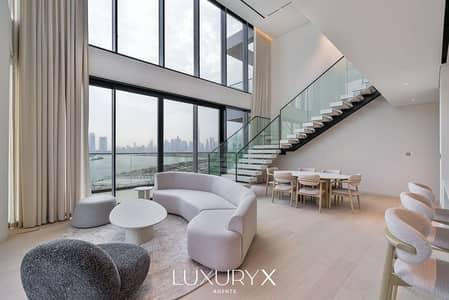 3 Bedroom Apartment for Rent in Al Jaddaf, Dubai - 3BR Duplex + Pool | Fully Furnished | Skyline View