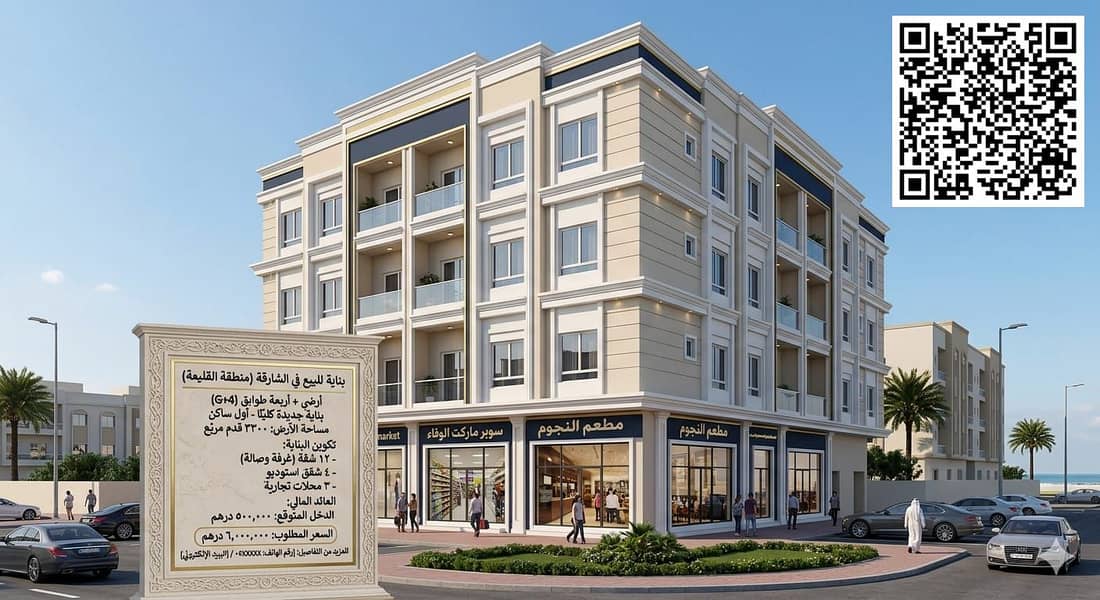 Brand new building (first occupant) in Al Qulay'ah. . . Expected annual income of 500,000 dirhams! - View 2
