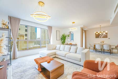 3 Bedroom Flat for Rent in Jumeirah Beach Residence (JBR), Dubai - Luxury Upgrades | Furnished | Vacant