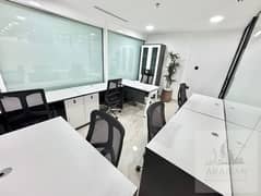 Ready-to-Use Office Desk Space | DED & Ejari Approved | Government Inspection Assistance Included