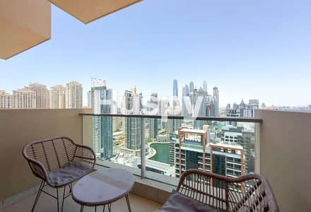 1 Bedroom Apartment for Rent in Dubai Marina, Dubai - Vacant Now | High Floor | Marina View