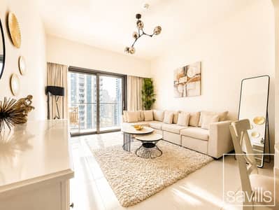 1 Bedroom Apartment for Rent in Downtown Dubai, Dubai - Fully Furnished | High Floor | City Views