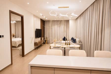 2 Bedroom Flat for Sale in Dubai Land Residence Complex (DLRC), Dubai - CORNER UNIT | FULLY FURNISHED | SEA VIEW 2 Bedroom Flat for Sale in Dubai Land Residence Complex (DLRC), Dubai - CORNER UNIT | FULLY FURNISHED | SEA VIEW