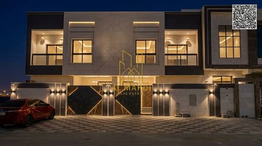4 Bedroom Villa for Sale in Al Bahia, Ajman - Luxury_villa_nighttime_scene_202605290416. jpeg