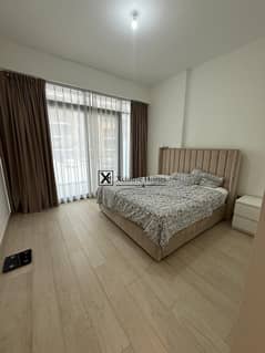 Furnished 1BR Apartment | Azizi Riviera 17 | Balcony with City & Pool Views