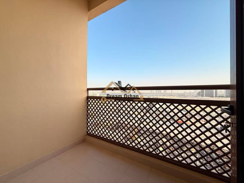 Studio with Balcony 42K Yearly 4cheqs Gym Pool Parking