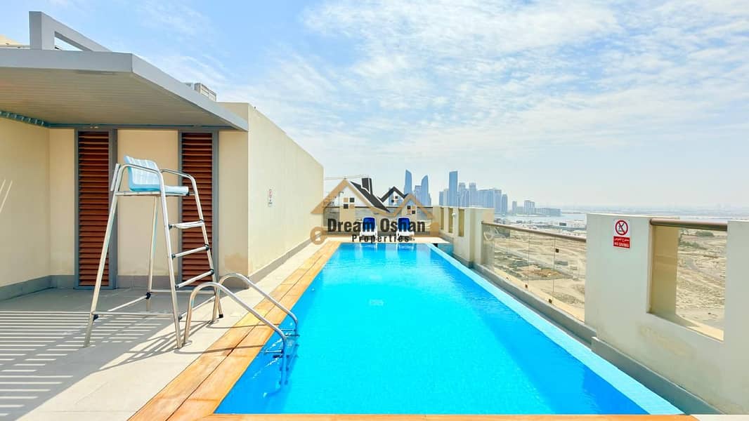 Elegant 1BHK53K Balcony Gym Pool Parking