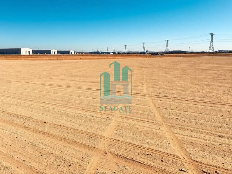 A_large_empty_industrial_land_plot_similar_to_the_reference_image_wide_open_dusty_gravel_lot_with_light_brown_dirt_subtle_tire_tracks_graded_soil_texture_scattered_small_rocks_no_buildings_in_the_foreground_distant_i. jpeg A_large_empty_industrial_land_plot_similar_to_the_reference_image_wide_open_dusty_gravel_lot_with_light_brown_dirt_subtle_tire_tracks_graded_soil_texture_scattered_small_rocks_no_buildings_in_the_foreground_distant_i. jpeg