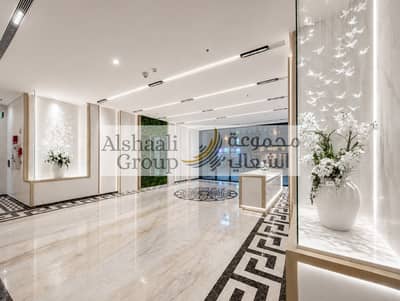 2 Bedroom Flat for Rent in Corniche Ajman, Ajman - reception Night (2). jpeg