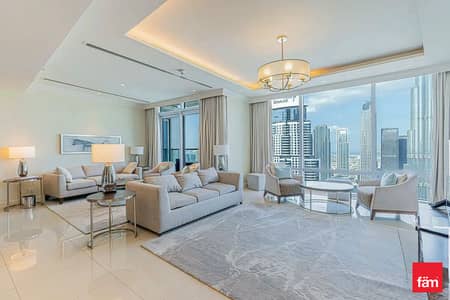 3 Bedroom Flat for Rent in Downtown Dubai, Dubai - Best Layout | Burj View | High Floor
