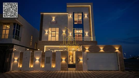 7 Bedroom Villa for Sale in Al Bahia, Ajman - Preserve_architecture_nighttime_…_202606012348. jpeg 7 Bedroom Villa for Sale in Al Bahia, Ajman - Preserve_architecture_nighttime_…_202606012348. jpeg