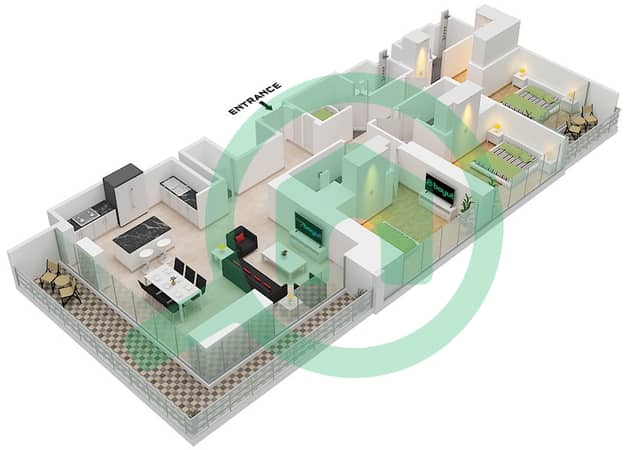 Type A Unit 7 Floor 8-11,20-23,33-35 Type A Unit 7 Floor 8-11,20-23,33-35