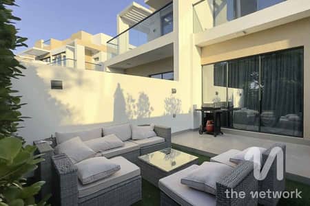 3 Bedroom Townhouse for Rent in DAMAC Hills, Dubai - Park Backing | Close to Malibu Pool | Vacant June