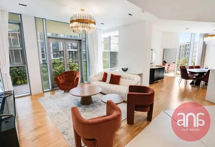3 Bedroom Flat for Rent in Bluewaters Island, Dubai - Fully Furnished | Park Facing | Maids Room