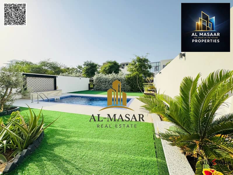 Villa in Al Zorah, Ajman, fully smart, with private pool, electricity, water, and air conditioning included. Freehold ownership for all nationalities. - Image 1