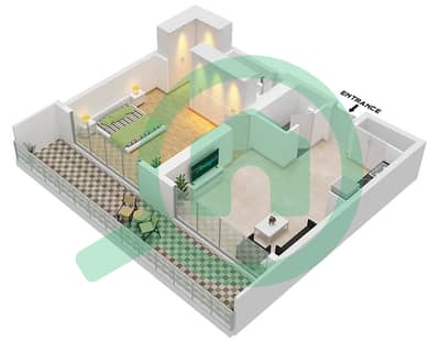 The Community Sports Arena - 1 Slaapkamer Appartement Type 3 Plattegrond