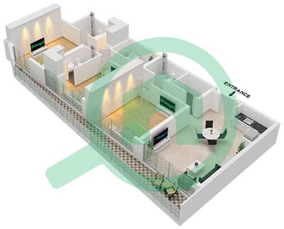 The Community Sports Arena - 3 Slaapkamers Appartement Type 1 Plattegrond