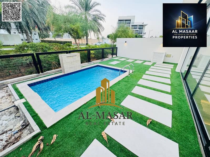 Villa in Al Zorah, Ajman, fully smart, with private pool, electricity, water, and air conditioning included. Freehold ownership for all nationalities. - Image 36