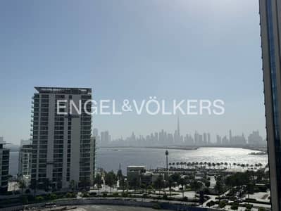 1 Bedroom Apartment for Rent in Dubai Creek Harbour, Dubai - Water and Skyline View | Furnished | Vacant