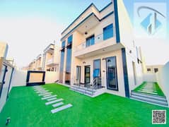 Villa for sale in Ajman, including registration and ownership fees, with monthly installments for 25 years.