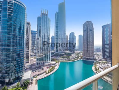 Studio for Rent in Jumeirah Lake Towers (JLT), Dubai - 12 Payments Option | Balcony | Striking Lake View Studio for Rent in Jumeirah Lake Towers (JLT), Dubai - 12 Payments Option | Balcony | Striking Lake View