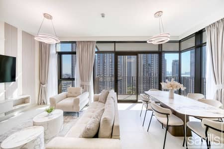 2 Bedroom Flat for Rent in Dubai Creek Harbour, Dubai - Sea View | Vacant | Furnished | Upgraded