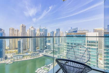 2 Bedroom Apartment for Rent in Dubai Marina, Dubai - STUNNING SEA VIEW | HIGH FLOOR | MODERN AND CLEAN
