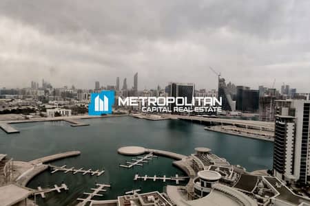 3 Bedroom Flat for Sale in Al Reem Island, Abu Dhabi - Marina View | High Floor | Modern 3BR+M+Study Room