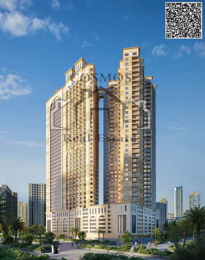 拉希迪亚， 阿治曼 2 卧室单位待售 - Exterior Elevation 1. jpg