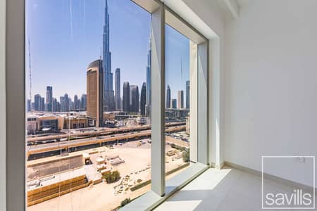 2 Bedroom Flat for Rent in Za'abeel, Dubai - Burj Khalifa View | Mid Floor | Chiller Free