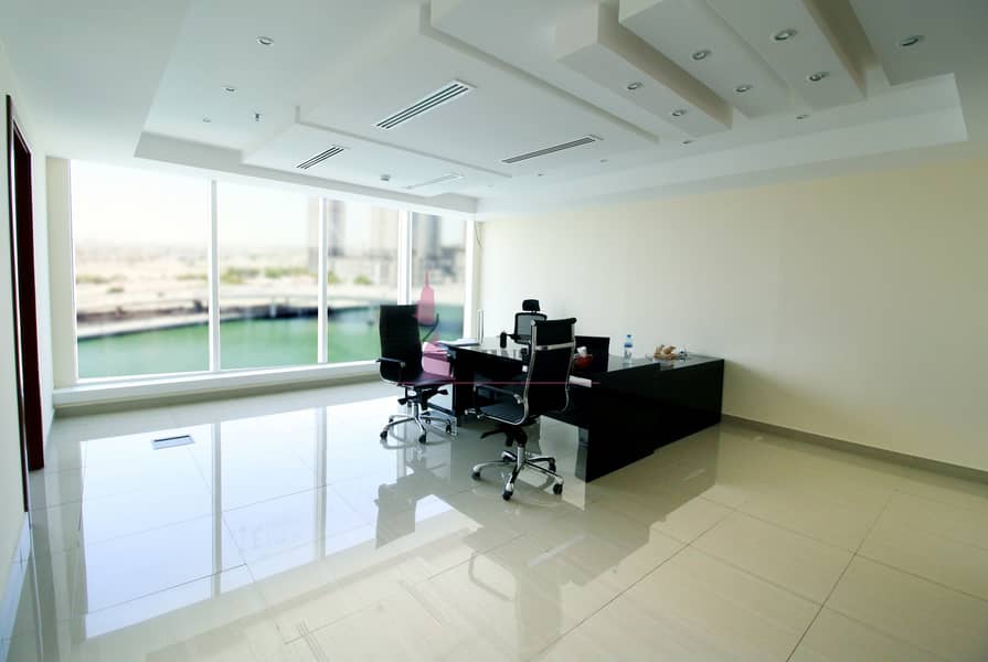 Fitted Office | Scenic Lake view | Business Bay
