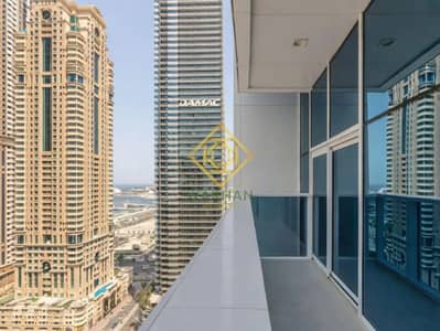 2 Bedroom Flat for Rent in Dubai Marina, Dubai - Partial Sea View | High Floor | Fully Furnished