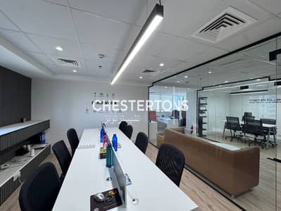 Office for Rent in Jumeirah Lake Towers (JLT), Dubai - Upgraded Office | 3 Glass Cabins | Near Metro Office for Rent in Jumeirah Lake Towers (JLT), Dubai - Upgraded Office | 3 Glass Cabins | Near Metro