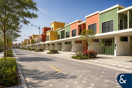 4 Bedroom Townhouse for Sale in DAMAC Lagoons, Dubai - Single Row | Close To Lagoon | Prime Plot
