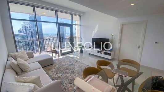 1 Bedroom Flat for Rent in Downtown Dubai, Dubai - High Floor | Open Sea Views | Unfurnished