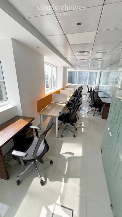 Office for Rent in Business Bay, Dubai - Furnished & Fitted Office | High Floor | Westburry Tower 1