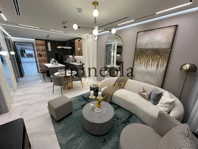 1 Schlafzimmer Wohnung zum zum Verkauf in Arjan, Dubai - living room. jpeg