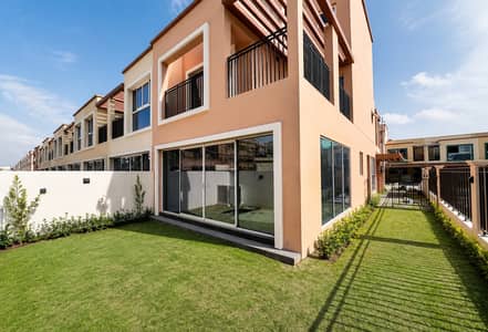 5 Bedroom Townhouse for Sale in DAMAC Lagoons, Dubai - End Corner Unit | Next to Lagoon | Large Plot