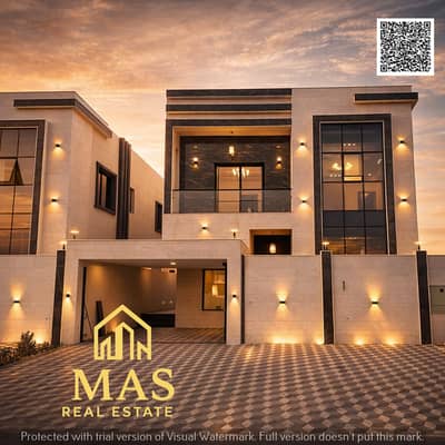 5 Bedroom Villa for Sale in Al Bahia, Ajman - Luxury villa golden 1. png 5 Bedroom Villa for Sale in Al Bahia, Ajman - Luxury villa golden 1. png