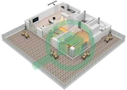 Edgewater Residences 1 - 2 Bedroom Apartment Type A FLOOR 1 Floor plan