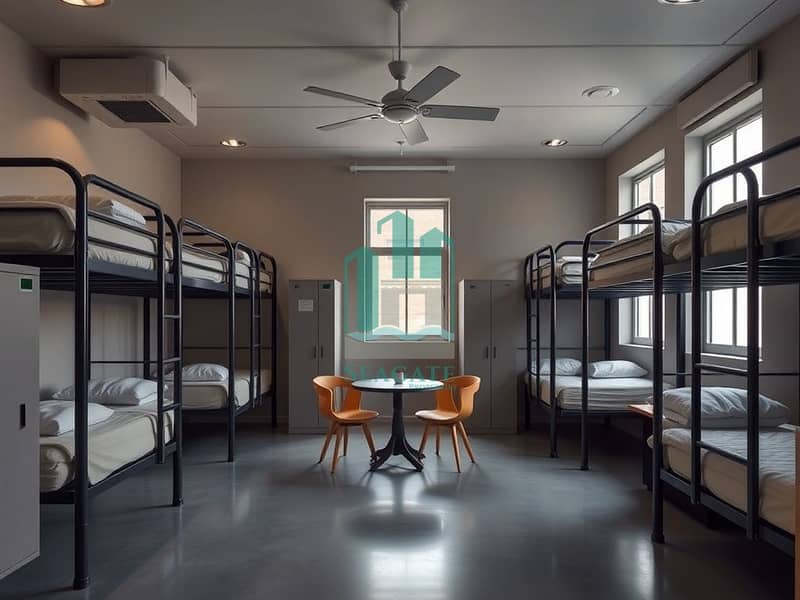 2 A_labor_camp_dormitory_room_designed_for_six_occupants_in_an_industrial_location. _The_setup_includes_three_sets_of_sturdy_metal_bunk_beds_and_a_minimalist_design. _The_walls_are_painted_in_calming_neutral_tones_and_th. jpeg